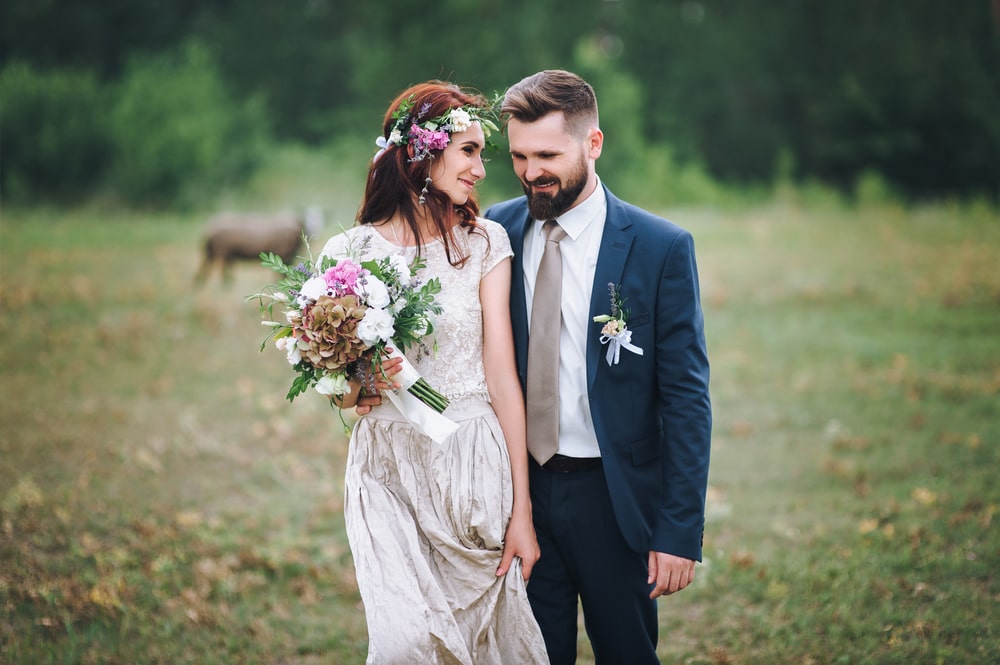 outdoor wedding dress