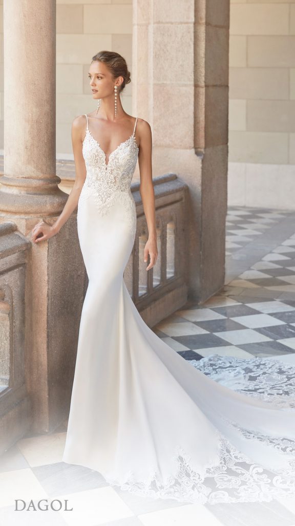 minimalist chic wedding dress - 2025 wedding dress trends